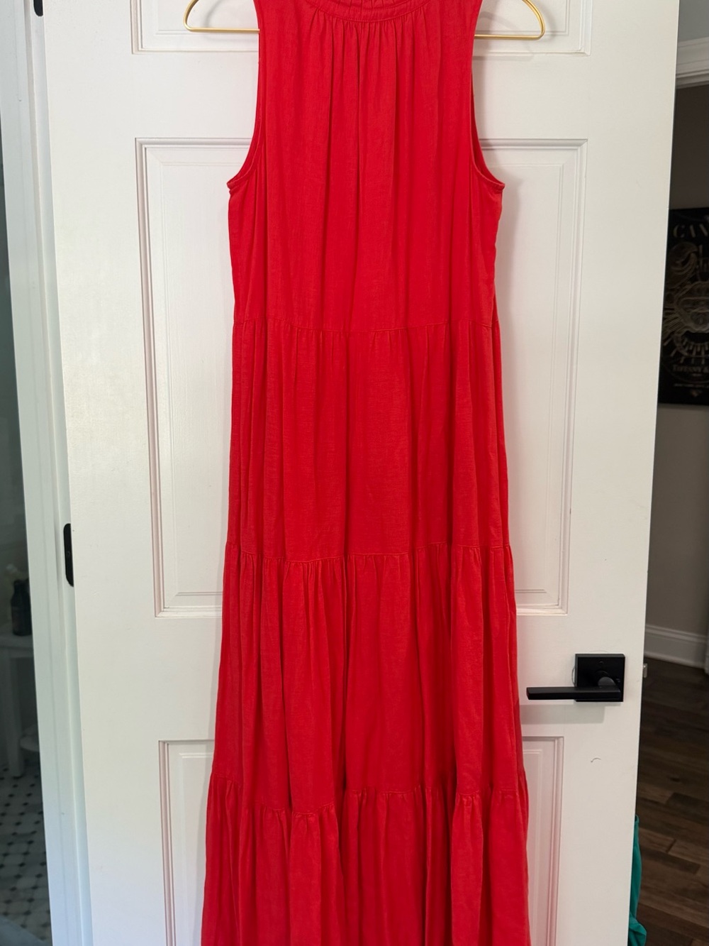 Tommy Bahama Red Sleeveless Maxi Dress Size Medium - Picture 3 of 3